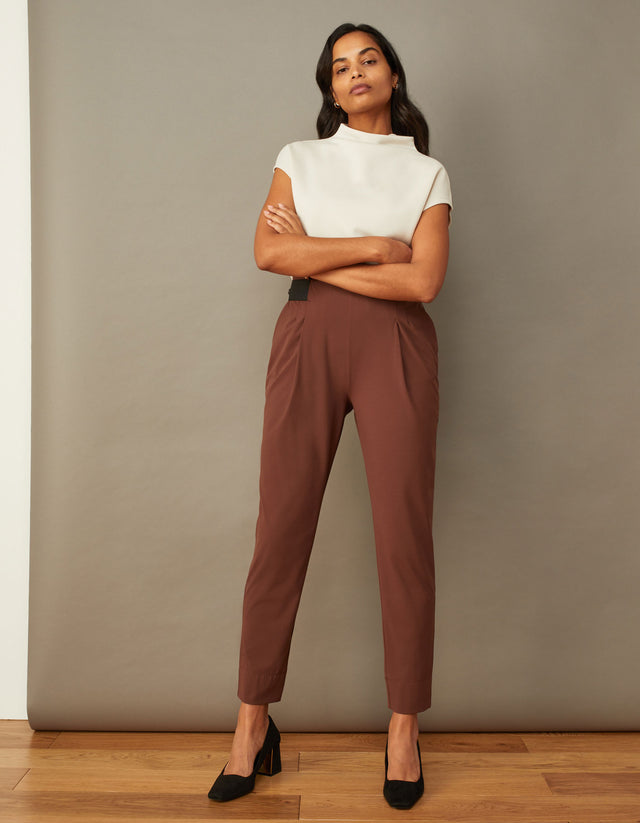 High-Waisted Linen-Blend Cargo Straight Pants | Old Navy