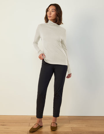 Wool Mock Neck Top - Main Image