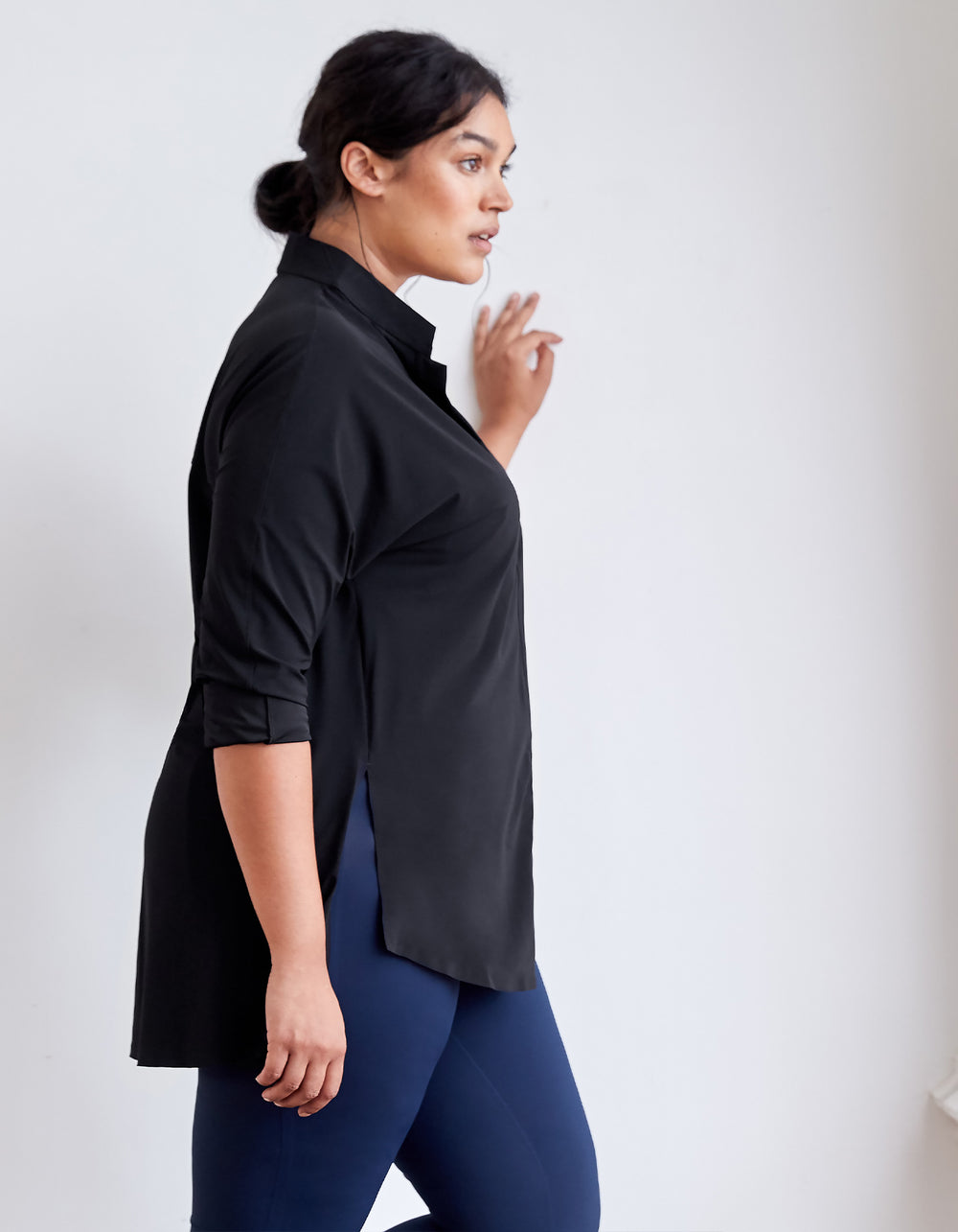 Something Borrowed Shirt Women's Button Up Boyfriend Shirt Blouse ADAY