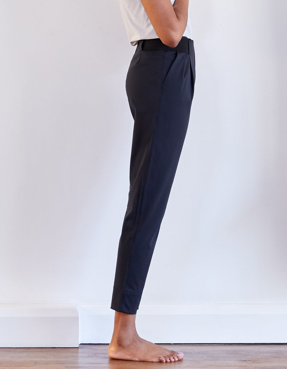 Turn-up Cotton Denim Pants